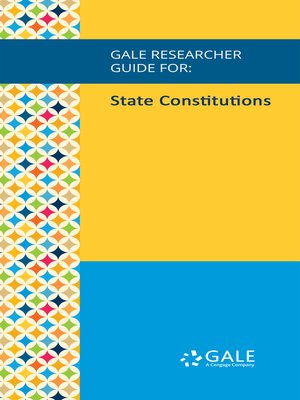 cover image of Gale Researcher Guide for: State Constitutions